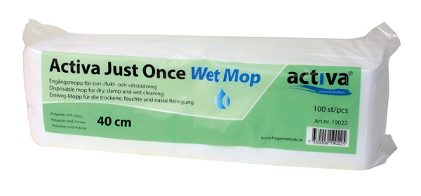 Activa Just Once Wet Mopp engångsmop 40cm 100st/ f